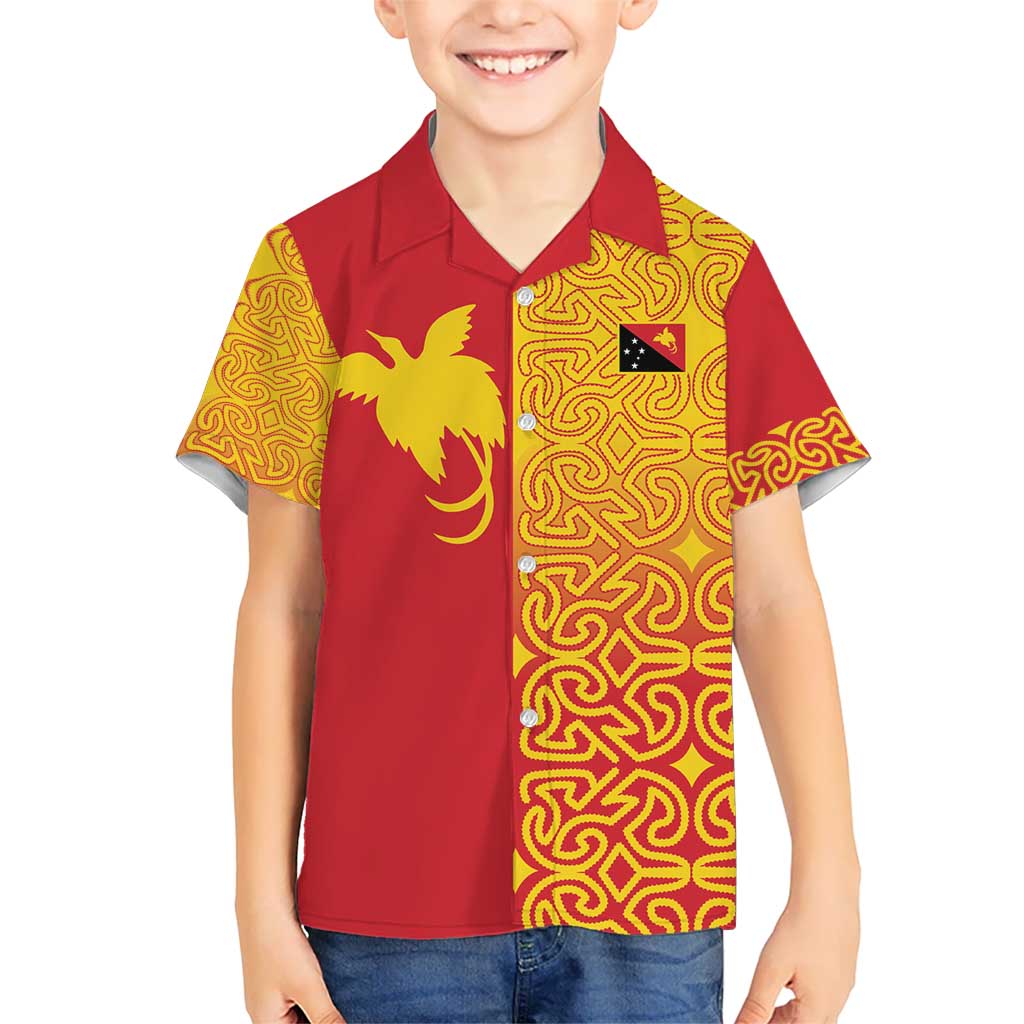 Papua New Guinea Oro Tapa Personalised Hawaiian Shirt Simple Bird of Paradise Style LT9 - Polynesian Pride