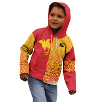 Papua New Guinea Oro Tapa Personalised Kid Hoodie Simple Bird of Paradise Style LT9 - Polynesian Pride