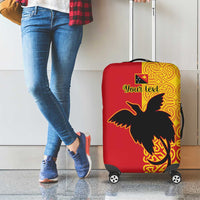 Papua New Guinea Oro Tapa Personalised Luggage Cover Simple Bird of Paradise Style LT9 - Polynesian Pride