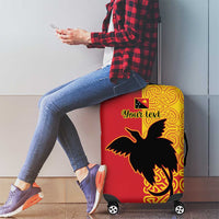 Papua New Guinea Oro Tapa Personalised Luggage Cover Simple Bird of Paradise Style LT9 - Polynesian Pride