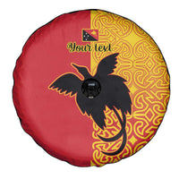 Papua New Guinea Oro Tapa Personalised Spare Tire Cover Simple Bird of Paradise Style LT9 - Polynesian Pride
