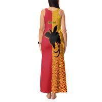 Papua New Guinea Oro Tapa Personalised Tank Maxi Dress Simple Bird of Paradise Style LT9 - Polynesian Pride