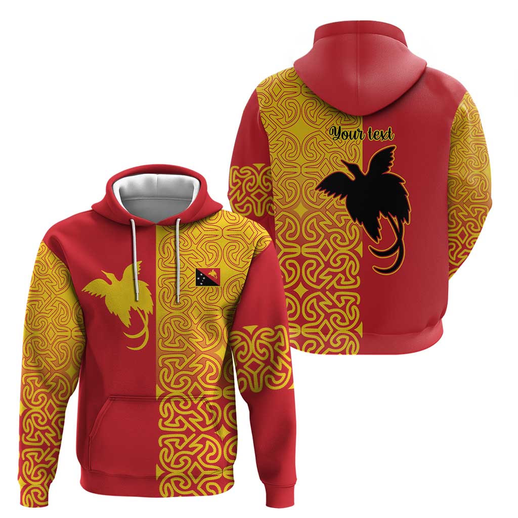 Papua New Guinea Oro Tapa Personalised Zip Hoodie Simple Bird of Paradise Style LT9 - Polynesian Pride