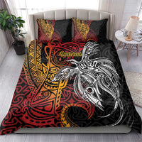Papua New Guinea Sepik Personalised Bedding Set PNG Bird of Paradise Tattoo LT9 - Polynesian Pride