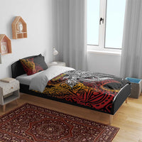 Papua New Guinea Sepik Personalised Bedding Set PNG Bird of Paradise Tattoo LT9 - Polynesian Pride