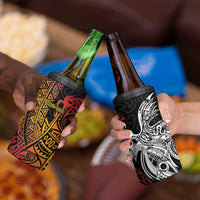 Papua New Guinea Sepik Personalised 4 in 1 Can Cooler Tumbler PNG Bird of Paradise Tattoo LT9 - Polynesian Pride