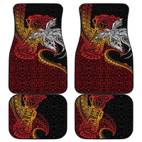 Papua New Guinea Sepik Personalised Car Mats PNG Bird of Paradise Tattoo LT9 - Polynesian Pride