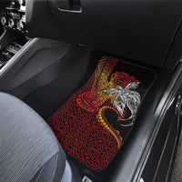 Papua New Guinea Sepik Personalised Car Mats PNG Bird of Paradise Tattoo LT9 - Polynesian Pride