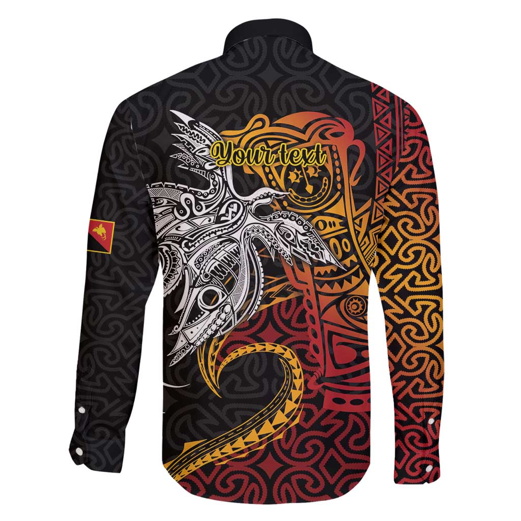 Papua New Guinea Sepik Personalised Family Matching Puletasi and Hawaiian Shirt PNG Bird of Paradise Tattoo LT9 - Polynesian Pride