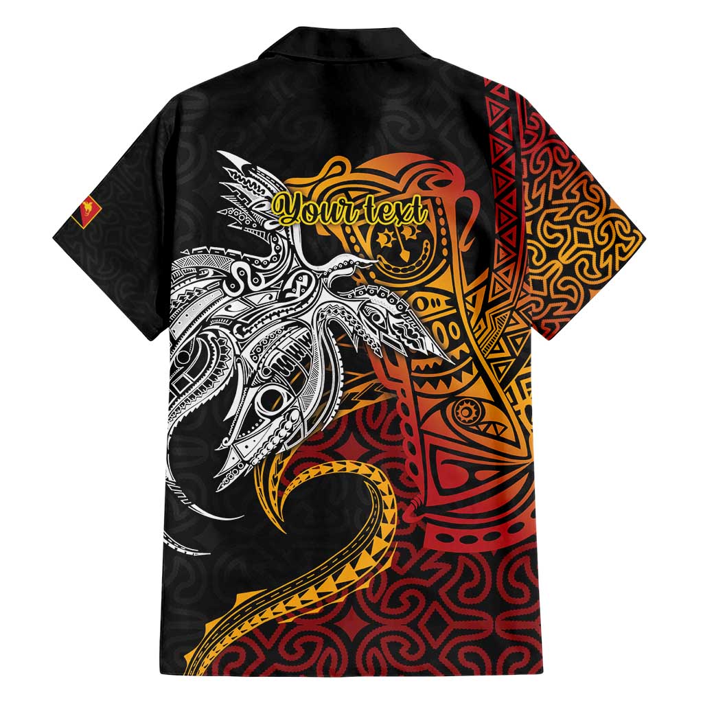 Papua New Guinea Sepik Personalised Family Matching Short Sleeve Bodycon Dress and Hawaiian Shirt PNG Bird of Paradise Tattoo LT9 - Polynesian Pride