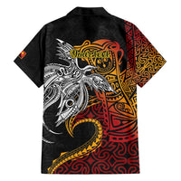 Papua New Guinea Sepik Personalised Hawaiian Shirt PNG Bird of Paradise Tattoo LT9 - Polynesian Pride