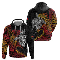 Papua New Guinea Sepik Personalised Hoodie PNG Bird of Paradise Tattoo LT9 - Polynesian Pride
