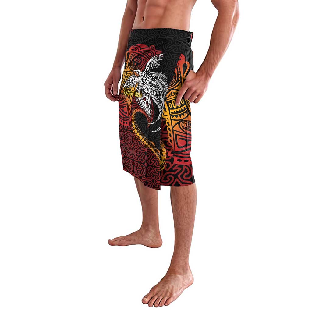 Papua New Guinea Sepik Personalised Lavalava PNG Bird of Paradise Tattoo LT9 - Polynesian Pride