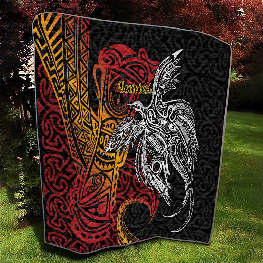 Papua New Guinea Sepik Personalised Quilt PNG Bird of Paradise Tattoo LT9 - Polynesian Pride
