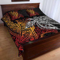 Papua New Guinea Sepik Personalised Quilt Bed Set PNG Bird of Paradise Tattoo LT9 - Polynesian Pride