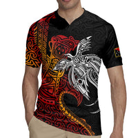 Papua New Guinea Sepik Personalised Rugby Jersey PNG Bird of Paradise Tattoo LT9 - Polynesian Pride