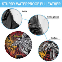 Papua New Guinea Sepik Personalised Spare Tire Cover PNG Bird of Paradise Tattoo LT9 - Polynesian Pride