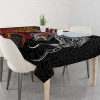 Papua New Guinea Sepik Personalised Tablecloth PNG Bird of Paradise Tattoo LT9 - Polynesian Pride