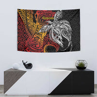 Papua New Guinea Sepik Personalised Tapestry PNG Bird of Paradise Tattoo LT9 - Polynesian Pride