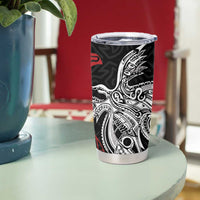 Papua New Guinea Sepik Personalised Tumbler Cup PNG Bird of Paradise Tattoo LT9 - Polynesian Pride