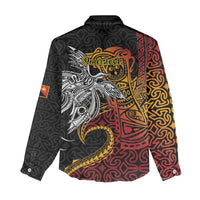 Papua New Guinea Sepik Personalised Women Casual Shirt PNG Bird of Paradise Tattoo LT9 - Polynesian Pride