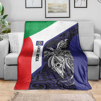 Personalised PNG Bougainville Blanket Bird of Paradise Tattoo Flag Motif LT9 - Polynesian Pride