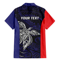 Personalised PNG Bougainville Family Matching Mermaid Dress and Hawaiian Shirt Bird of Paradise Tattoo Flag Motif LT9 - Polynesian Pride