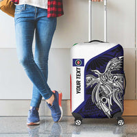 Personalised PNG Bougainville Luggage Cover Bird of Paradise Tattoo Flag Motif LT9 - Polynesian Pride