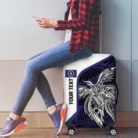 Personalised PNG Bougainville Luggage Cover Bird of Paradise Tattoo Flag Motif LT9 - Polynesian Pride