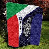 Personalised PNG Bougainville Quilt Bird of Paradise Tattoo Flag Motif LT9 - Polynesian Pride