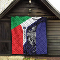 Personalised PNG Bougainville Quilt Bird of Paradise Tattoo Flag Motif LT9 - Polynesian Pride