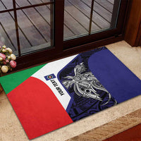 Personalised PNG Bougainville Rubber Doormat Bird of Paradise Tattoo Flag Motif LT9 - Polynesian Pride