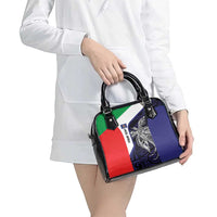 Personalised PNG Bougainville Shoulder Handbag Bird of Paradise Tattoo Flag Motif LT9 - Polynesian Pride
