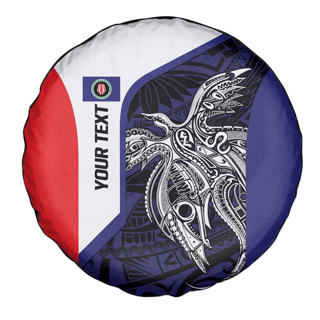 Personalised PNG Bougainville Spare Tire Cover Bird of Paradise Tattoo Flag Motif LT9 - Polynesian Pride