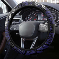 PNG Bougainville Steering Wheel Cover Bird of Paradise Tattoo Flag Motif LT9 - Polynesian Pride