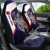 Personalised PNG Central Province Car Seat Cover Bird of Paradise Tattoo Flag Motif LT9 - Polynesian Pride
