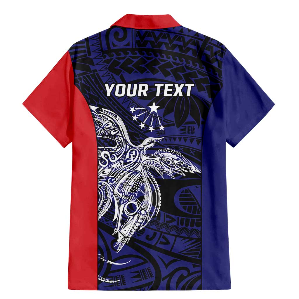 Personalised PNG Central Province Family Matching Mermaid Dress and Hawaiian Shirt Bird of Paradise Tattoo Flag Motif LT9 - Polynesian Pride