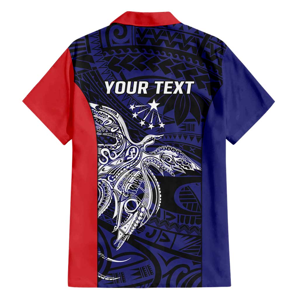 Personalised PNG Central Province Family Matching Short Sleeve Bodycon Dress and Hawaiian Shirt Bird of Paradise Tattoo Flag Motif LT9 - Polynesian Pride