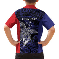 Personalised PNG Central Province Family Matching Tank Maxi Dress and Hawaiian Shirt Bird of Paradise Tattoo Flag Motif LT9 - Polynesian Pride