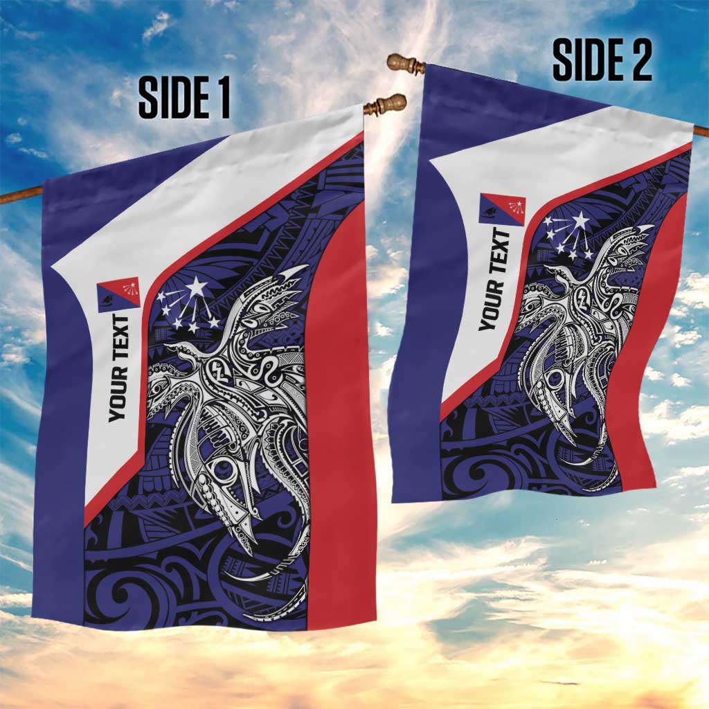 Personalised PNG Central Province Garden Flag Bird of Paradise Tattoo Flag Motif LT9 - Polynesian Pride