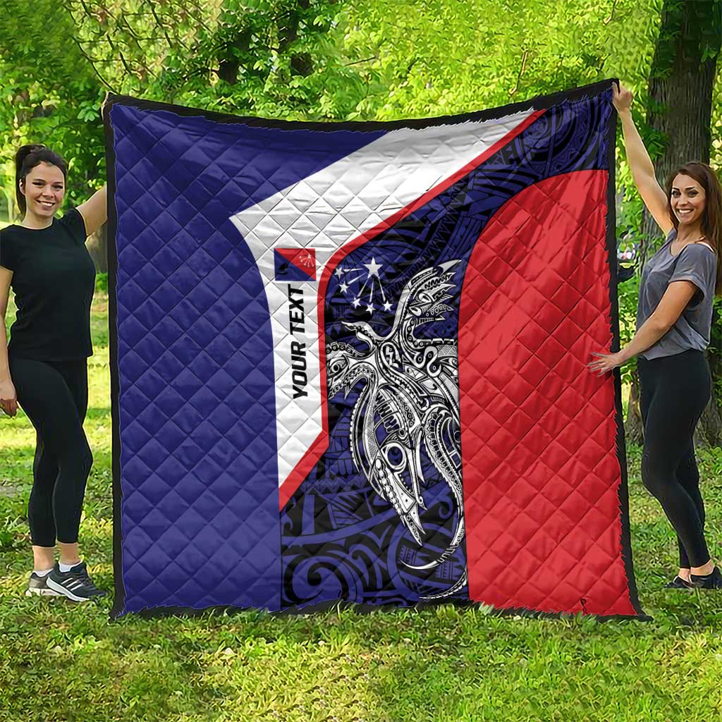 Personalised PNG Central Province Quilt Bird of Paradise Tattoo Flag Motif LT9 - Polynesian Pride