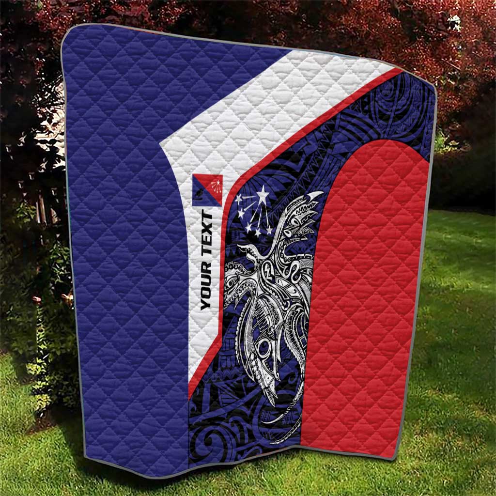 Personalised PNG Central Province Quilt Bird of Paradise Tattoo Flag Motif LT9 - Polynesian Pride