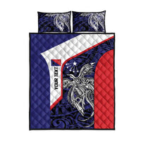 Personalised PNG Central Province Quilt Bed Set Bird of Paradise Tattoo Flag Motif LT9 - Polynesian Pride
