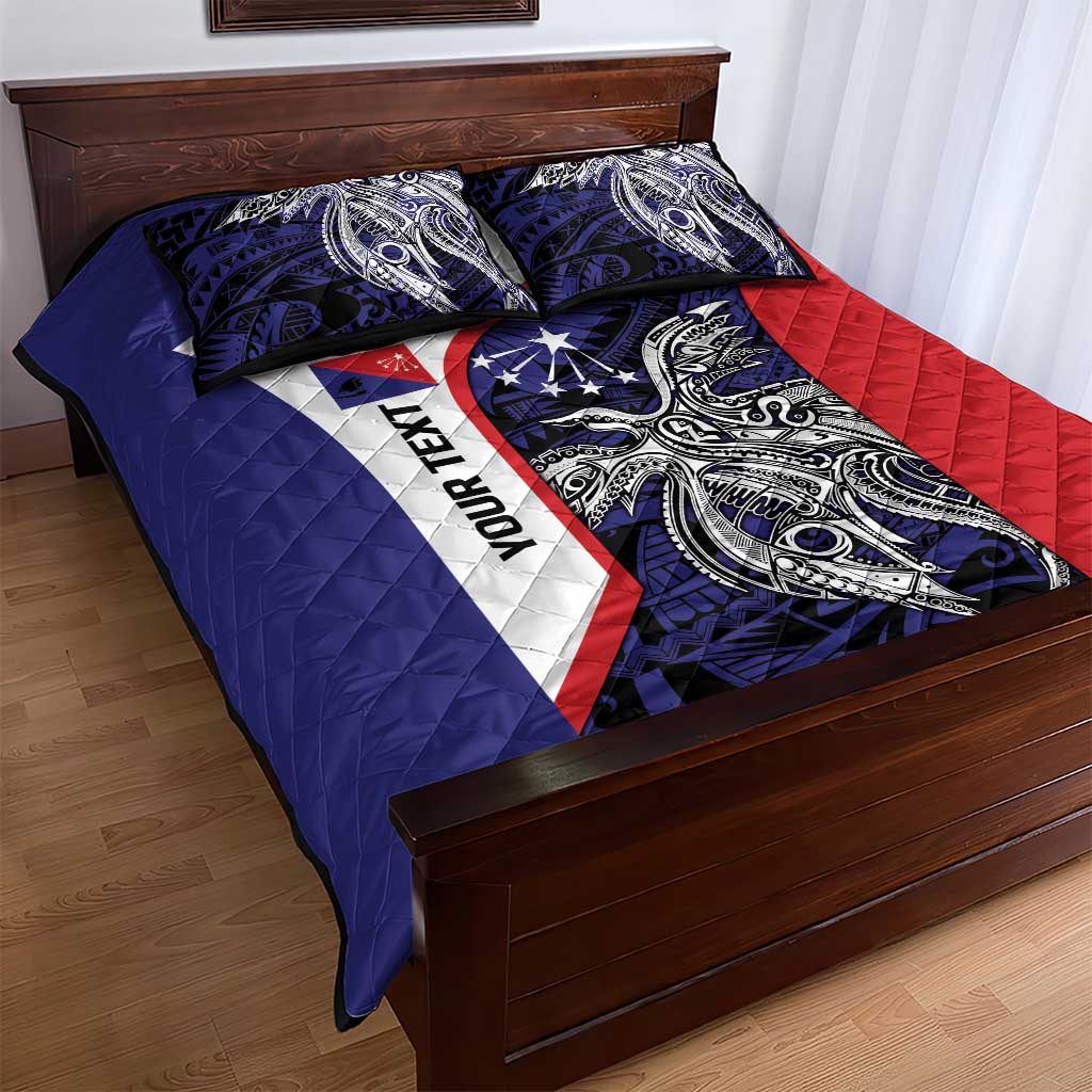 Personalised PNG Central Province Quilt Bed Set Bird of Paradise Tattoo Flag Motif LT9 - Polynesian Pride