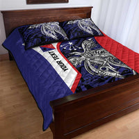 Personalised PNG Central Province Quilt Bed Set Bird of Paradise Tattoo Flag Motif LT9 - Polynesian Pride