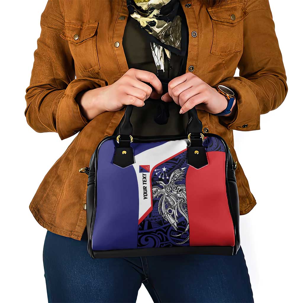 Personalised PNG Central Province Shoulder Handbag Bird of Paradise Tattoo Flag Motif LT9 - Polynesian Pride