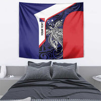 Personalised PNG Central Province Tapestry Bird of Paradise Tattoo Flag Motif LT9 - Polynesian Pride