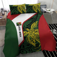 Personalised PNG Chimbu Province Bedding Set Bird of Paradise Tattoo Flag Motif LT9 - Polynesian Pride