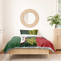 Personalised PNG Chimbu Province Bedding Set Bird of Paradise Tattoo Flag Motif LT9 - Polynesian Pride