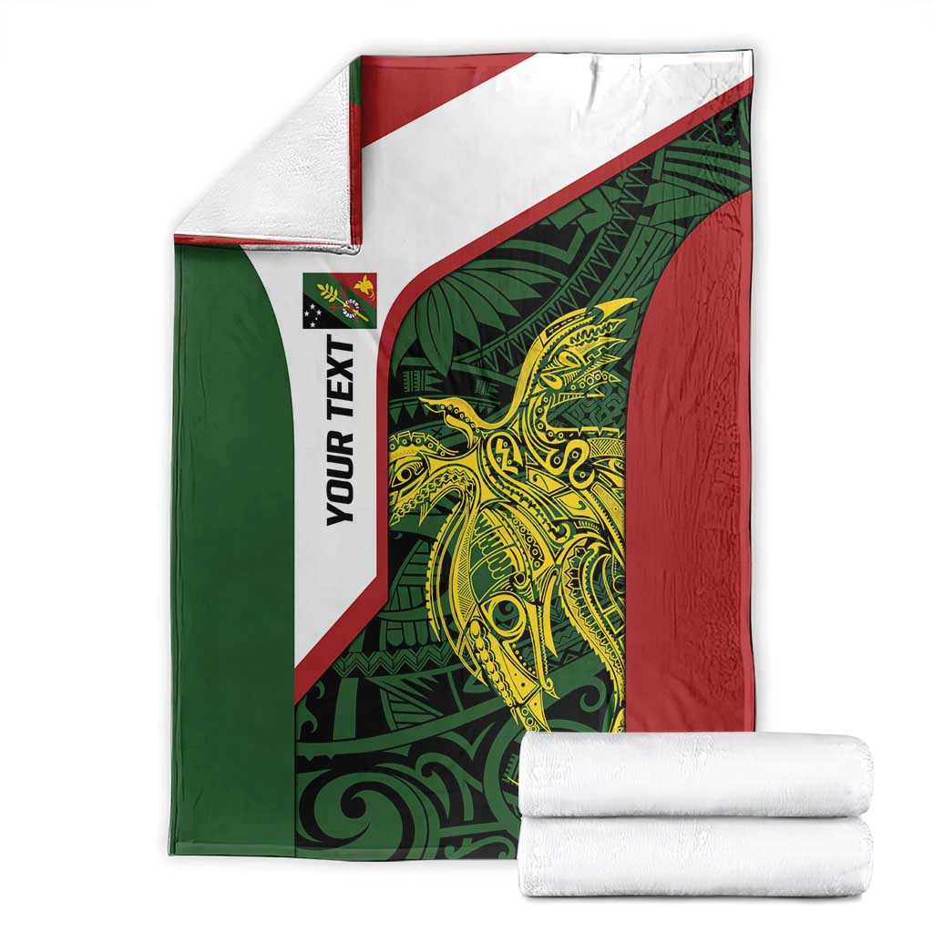 Personalised PNG Chimbu Province Blanket Bird of Paradise Tattoo Flag Motif LT9 - Polynesian Pride